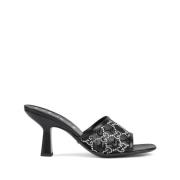 Zwarte sandalen met kristallen Gucci , Black , Dames