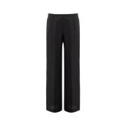 Women Clothing Trousers Black Ss23 Ermanno Scervino , Black , Dames