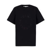 T-shirt met logo Stella McCartney , Black , Dames