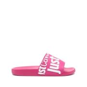 Roze Pool Slide Sandalen Just Cavalli , Pink , Dames