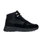 Zwarte ABX Sport Sneakers Geox , Black , Heren