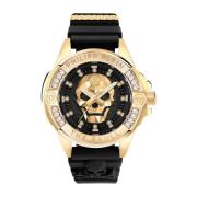 The $kull Genderless Crystal Titan Goud Horloge Philipp Plein , Black ...