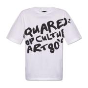 T-shirt met logo Dsquared2 , White , Dames