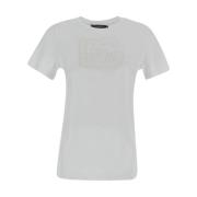 Katoenen Logo T-Shirt Dolce & Gabbana , White , Dames