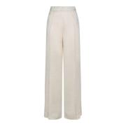 Melkgekleurde Track-geïnspireerde Broek Jil Sander , White , Dames