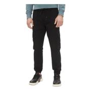 Cargo Broek met Lage Taille Calvin Klein Jeans , Black , Heren