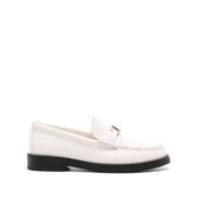 Addie Leren Loafers Jimmy Choo , Beige , Dames