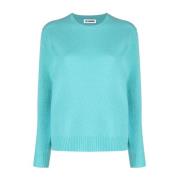 Lichtblauwe Wollen Trui Jil Sander , Blue , Dames