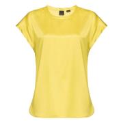 Gele Shirts voor Vrouwen Pinko , Yellow , Dames