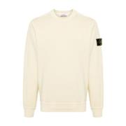 Beige Sweatshirt voor Heren Stone Island , Beige , Heren