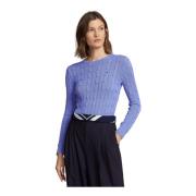 Round-neck Knitwear Polo Ralph Lauren , Blue , Dames