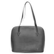 Pre-owned Leather louis-vuitton-bags Louis Vuitton Vintage , Black , D...