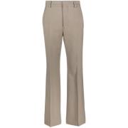 Dove Grey Wollen Broek Ami Paris , Gray , Dames