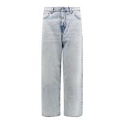 Stijlvolle katoenen jeans met logo patch Haikure , Blue , Heren