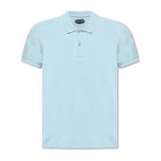 Katoenen poloshirt Tom Ford , Blue , Heren