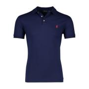 Donkerblauw Polo Shirt met Korte Mouwen Ralph Lauren , Blue , Heren