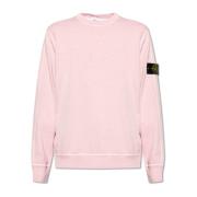 Sweatshirt met logo Stone Island , Pink , Heren
