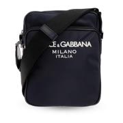 Schoudertas met logo Dolce & Gabbana , Blue , Heren