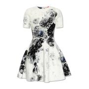 Uitlopende gerimpelde jurk Alexander McQueen , White , Dames