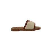 Pre-owned Leather mules Chloé Pre-owned , Brown , Dames