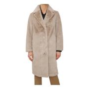 Stijlvolle Cappotto Jas Hetregó , Beige , Dames