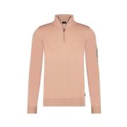 Powder Pink Halfzip Coltrui Saint Steve , Pink , Heren