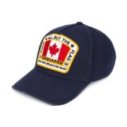 Canadese vlag baseballpet Dsquared2 , Blue , Heren