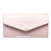 Pre-owned Leather wallets Louis Vuitton Vintage , Pink , Dames