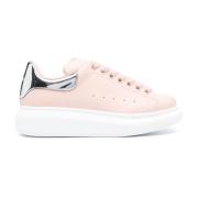 Grijze Oversized Logo Sneakers Alexander McQueen , Pink , Dames