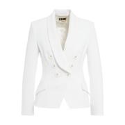Witte Blazer voor Dames Elisabetta Franchi , White , Dames