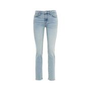 Blauwe Ss24 Dames Jeans 7 For All Mankind , Blue , Dames