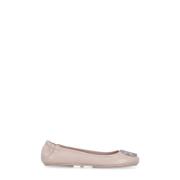 Roze Leren Ballerina Schoenen Tory Burch , Pink , Dames