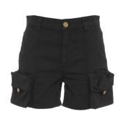 Zwarte Shorts voor Vrouwen Pinko , Black , Dames