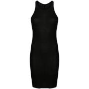 Zwarte Katoenen Jurk met Racerback Rick Owens , Black , Dames