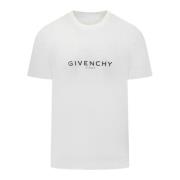 Slim Fit Print T-Shirt Givenchy , White , Heren