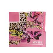 Bedrukte zijden sjaal Moschino , Pink , Unisex