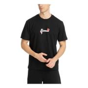 Gestreept Logo T-shirt Barrow , Black , Heren