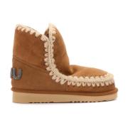 Glitter Logo Cognac Eskimo 18 Laars Mou , Beige , Dames