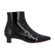 Heyu Zwarte Leren Enkellaars Chie Mihara , Black , Dames