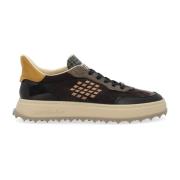 Cuprace Basket Sneaker Zwart en Bruin Be Positive , Black , Heren