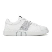 Strass en Oval T Sneakers Twinset , White , Heren