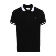 Zwart Gestreept Polo Shirt Vivienne Westwood , Black , Heren