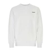Klassieke Witte Katoenen Sweatshirt Alexander McQueen , White , Heren