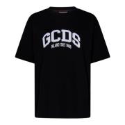 Zwart Logo Patch T-Shirt Gcds , Black , Heren