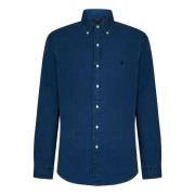Blauw overhemd met knoopsluiting en streepjespatroon Polo Ralph Lauren...