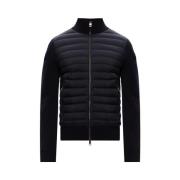 Navy Blauw Gewatteerd Vest Moncler , Blue , Heren