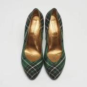 Pre-owned Canvas heels Bottega Veneta Vintage , Green , Dames