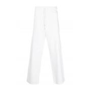 Cropped Trousers Laneus , White , Heren