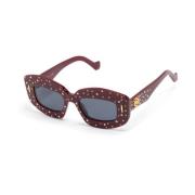 Lw4114Is 66V Sunglasses Loewe , Red , Dames