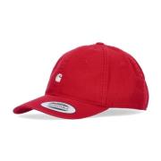 Madison Logo Cap - Gebogen klep Carhartt Wip , Red , Heren